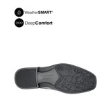 Pierre Lace Up Wing Tip Men's Shoes- Black Leather Waterproof