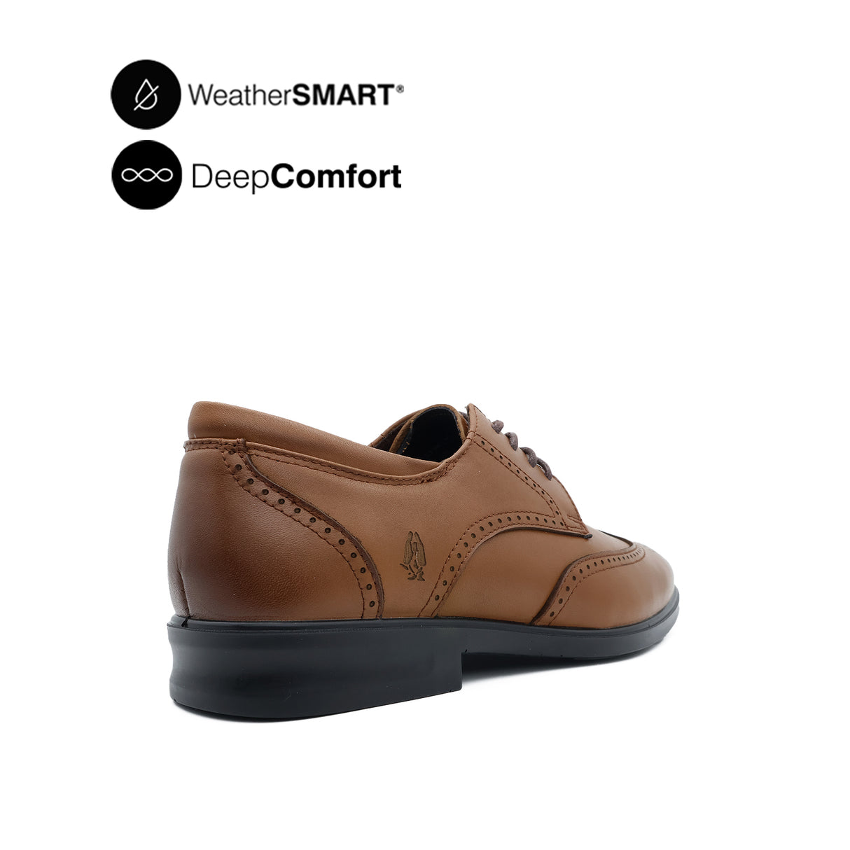 Pierre Lace Up Wing Tip Men's Shoes- Tan Leather Waterproof