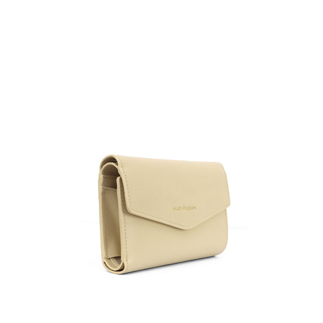 Amber Tri Fold Women's Wallet - Beige