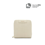 Cynthia Short Zip Women's Wallet - Beige