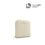 Cynthia Short Zip Women's Wallet - Beige