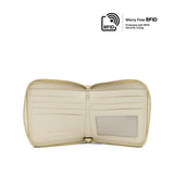 Cynthia Short Zip Women's Wallet - Beige