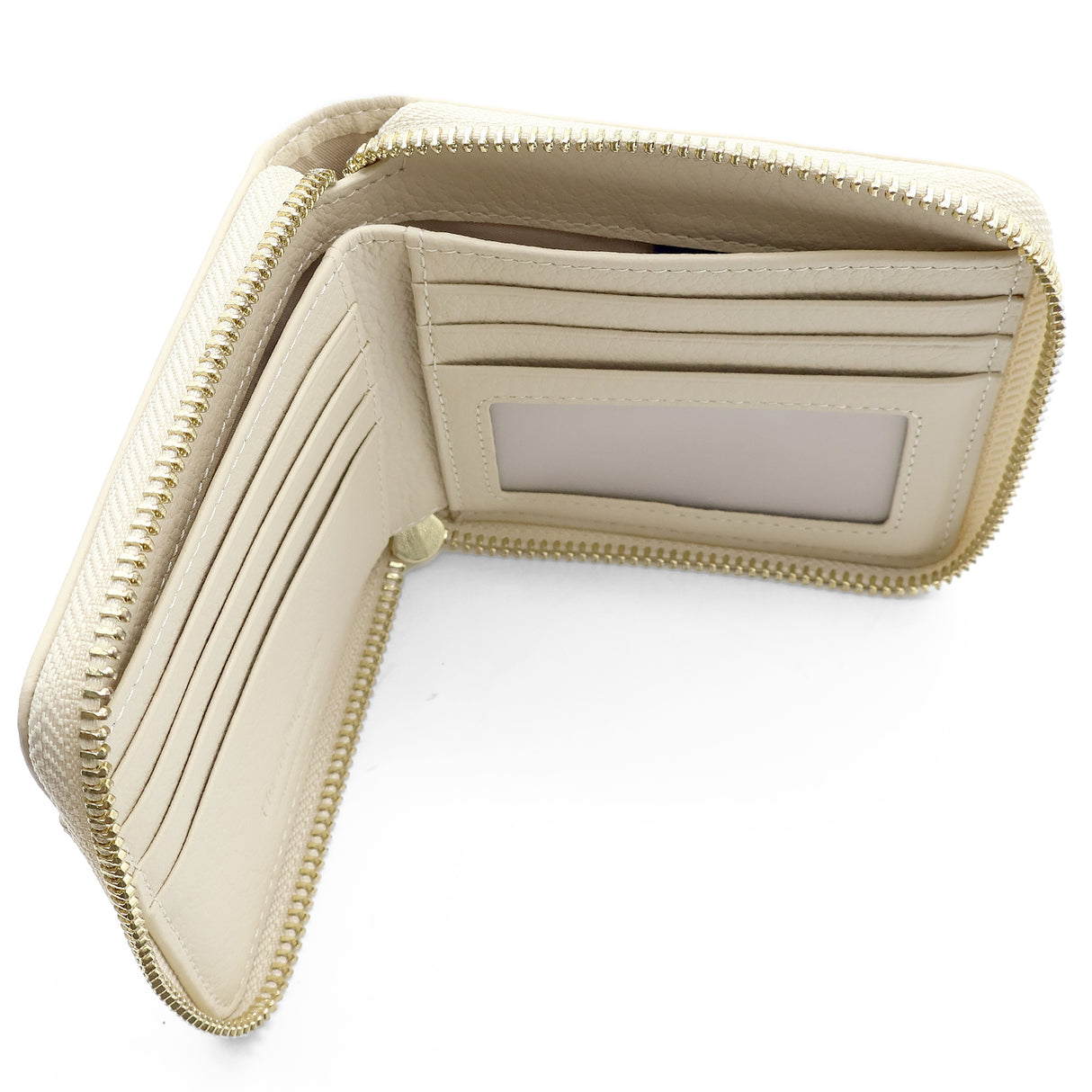 Cynthia Short Zip Women's Wallet - Beige