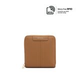 Cynthia Short Zip Women's Wallet - Brown
