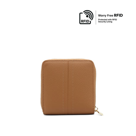 Cynthia Short Zip Women's Wallet - Brown
