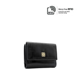 Cassandra Tri-Fold Women's Wallet - Black