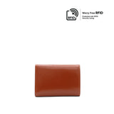 Cassandra Tri-Fold Women's Wallet - Tangerine