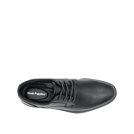 Taurus Lace Up PT Men's Shoes - Black Leather Hush Puppies Philippines