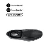Owen Slip On BT Men's Shoes - Black Leather WP