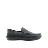 Reeves Venetian Men's Shoes - Black Tumbled Nubuck