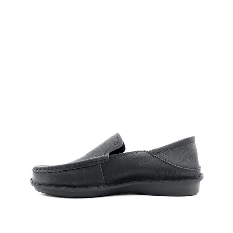 Reeves Venetian Men's Shoes - Black Tumbled Nubuck