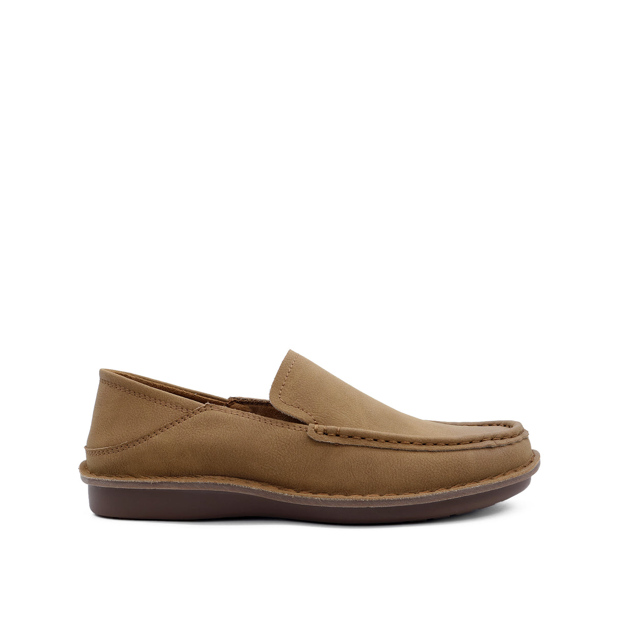 Reeves Venetian Men's Shoes - Tan Tumbled Nubuck