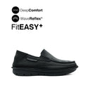 Kaleb Slip On Men's Shoes - Black Tumbled Nubuck