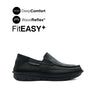 Kaleb Slip On Men's Shoes - Black Tumbled Nubuck