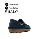 Kaleb Slip On Men's Shoes - Navy Tumbled Nubuck