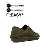 Kaleb Two Eye Men's Shoes - Olive Tumbled Nubuck