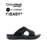 Knox Mutt Men's Sandals - Black Tumbled Leather