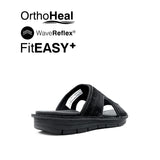 Knox Mutt Men's Sandals - Black Tumbled Leather