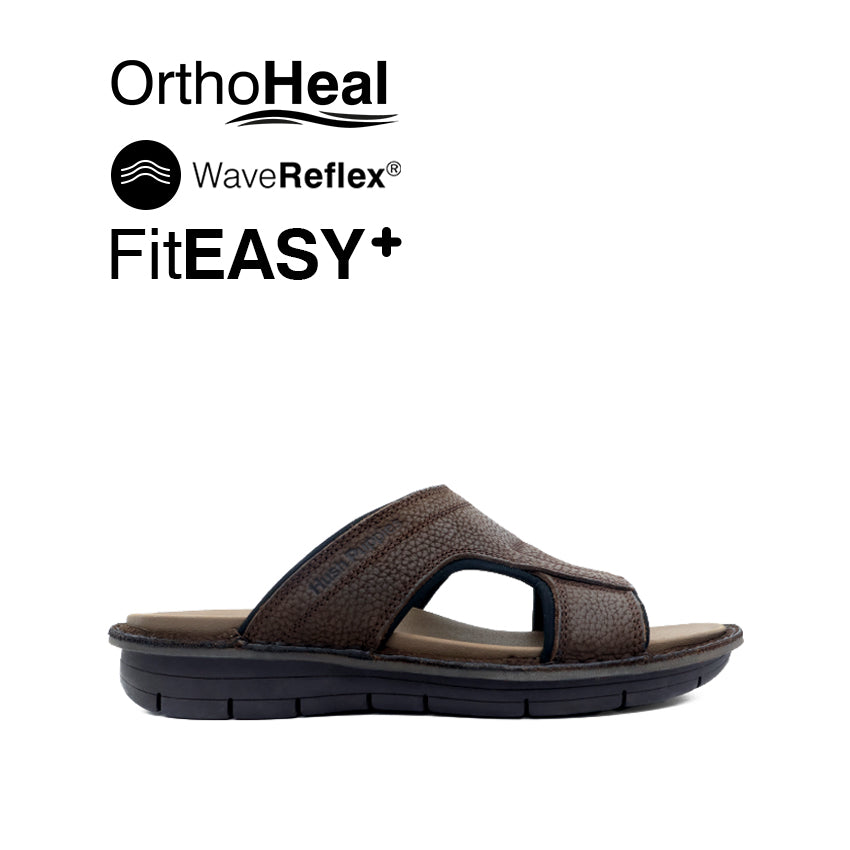 Discount on Hush Puppies  shoes - SKU: Knox Mutt Men's Sandals - Tan Tumbled Leather