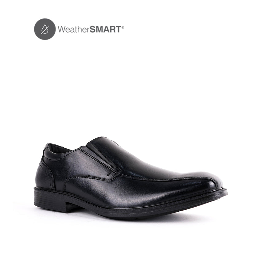 Eggert Slip On Bt Men's Shoes - Black Leather WP – Hush Puppies Philippines