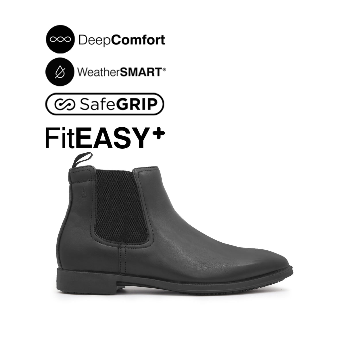 Otom Chelsea Men's Boots - Black Leather Waterproof