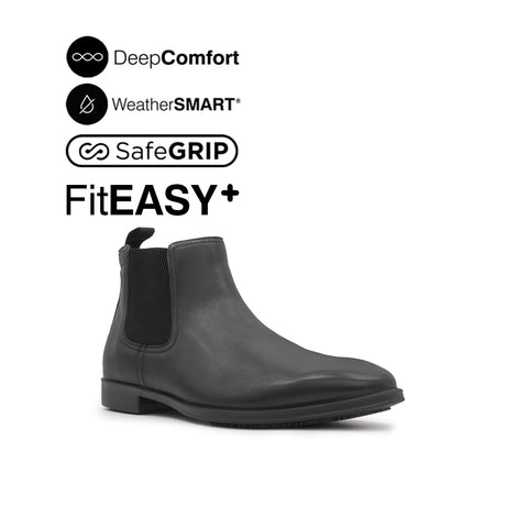 Otom Chelsea Men's Boots - Black Leather Waterproof