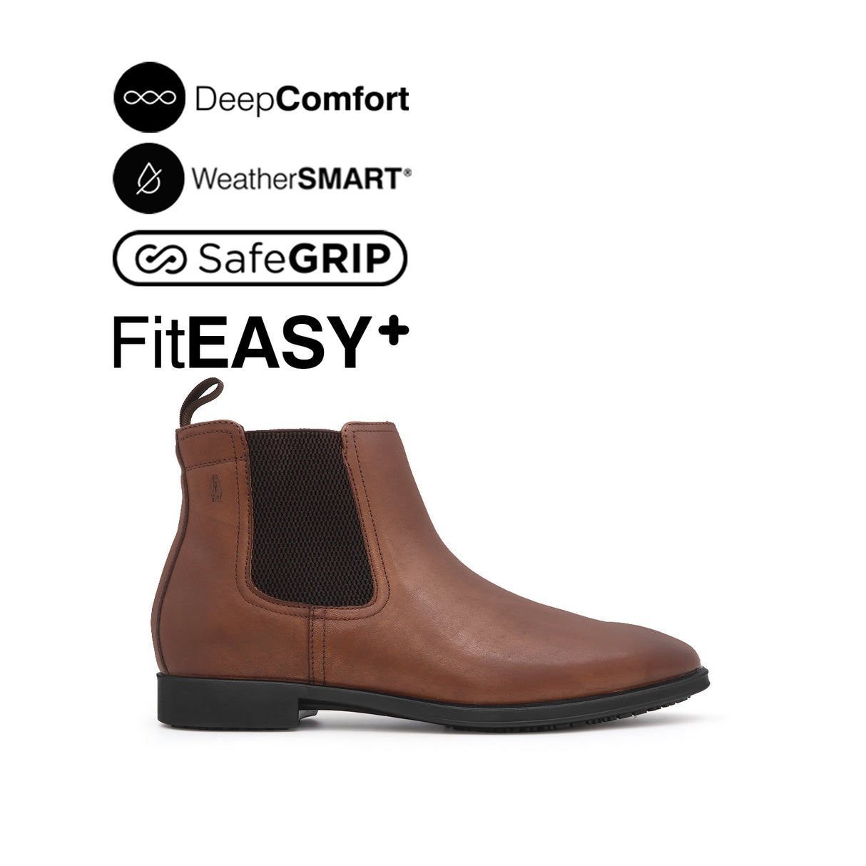 Otom Chelsea Men's Boots - Cigar Tan Leather Waterproof