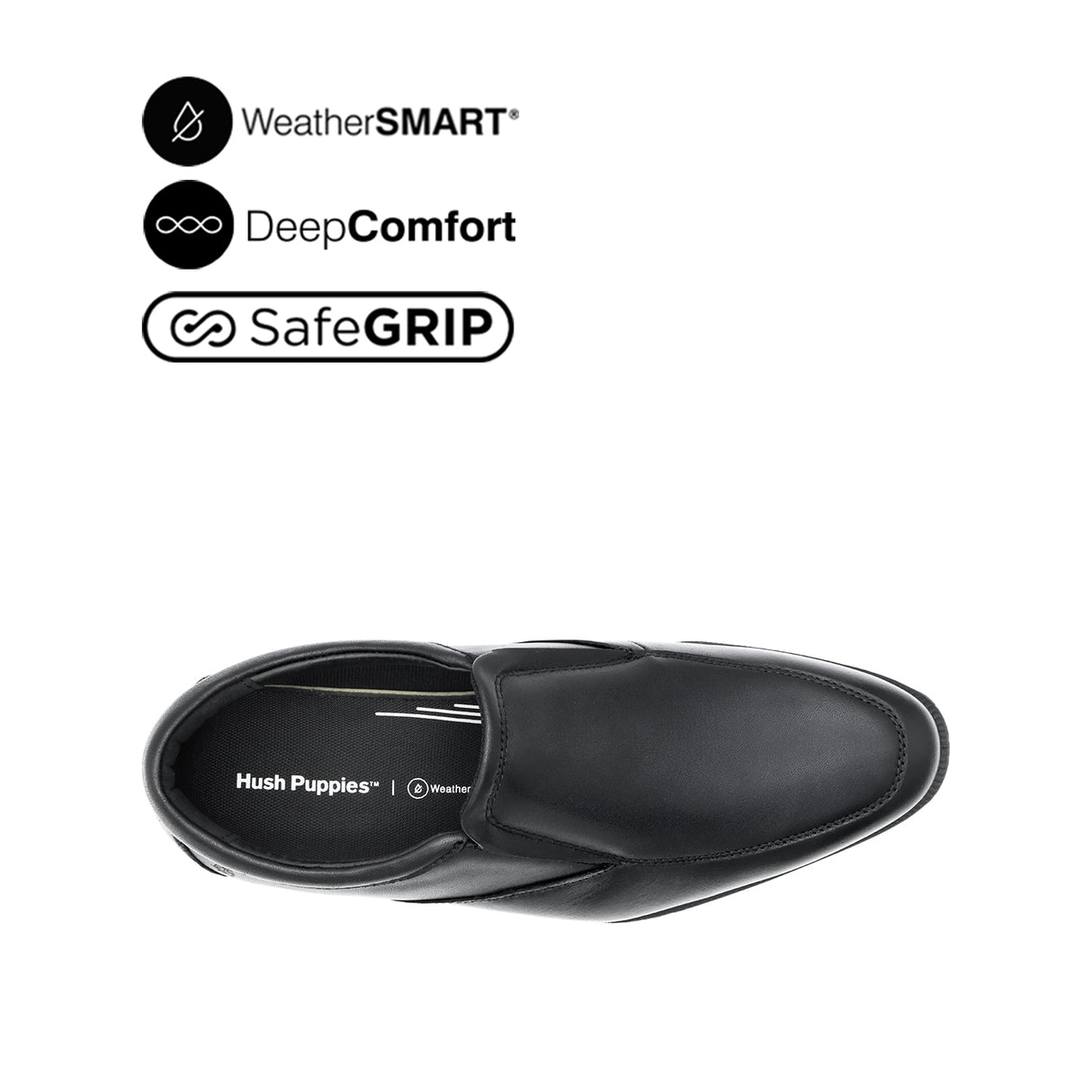 Otom Slip On AT Men's Shoes - Black Leather WP