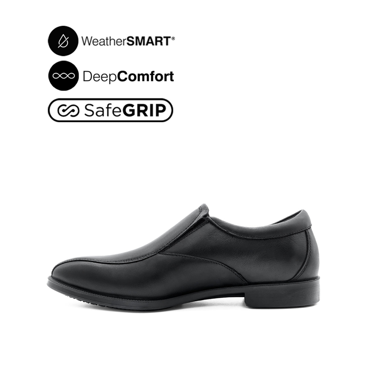 Otom Slip On BT Men's Shoes - Black Leather WP