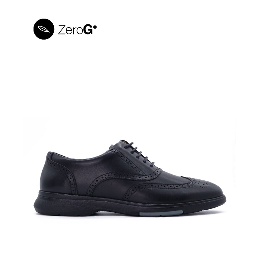 Black leather shoes with laces online