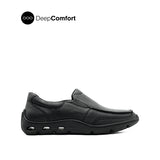 Jaycee Slip On CT Men's Shoes - Black Tumbled Leather