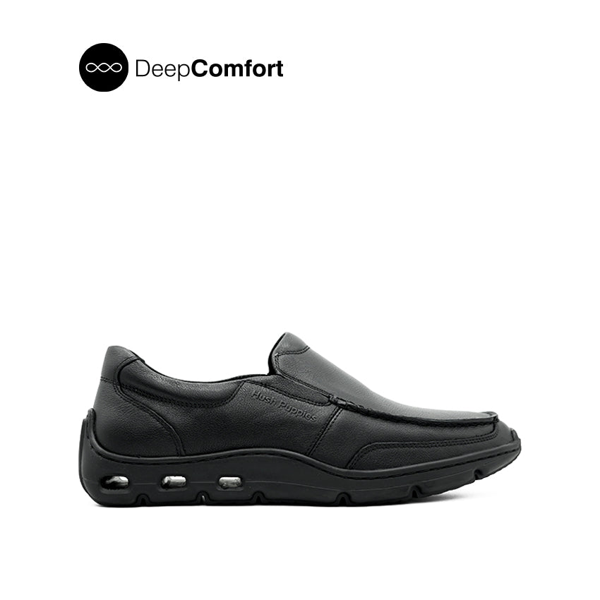 Discount on Hush Puppies  shoes - SKU: Jaycee Slip On CT Men's Shoes - Black Tumbled Leather