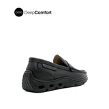 Jaycee Penny Men's Shoes - Black Tumbled Leather