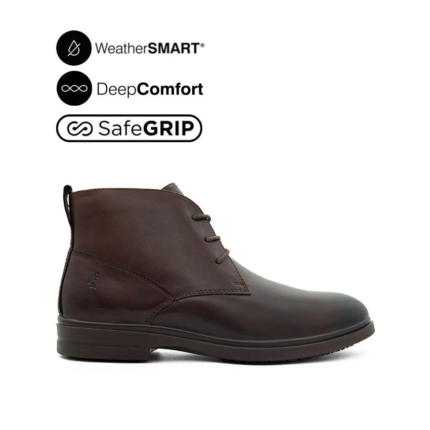 Discount on Hush Puppies  shoes - SKU: Jerry Chukka Boots Men's Shoes - Brown Leather WP