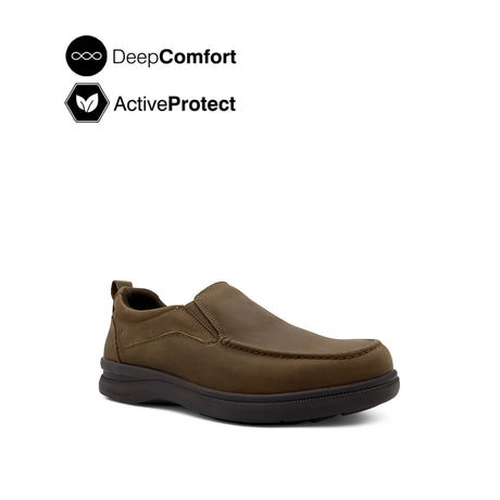 Tanveer Venetian Men's Shoes - Brown Nubuck Leather Hush Puppies Philippines