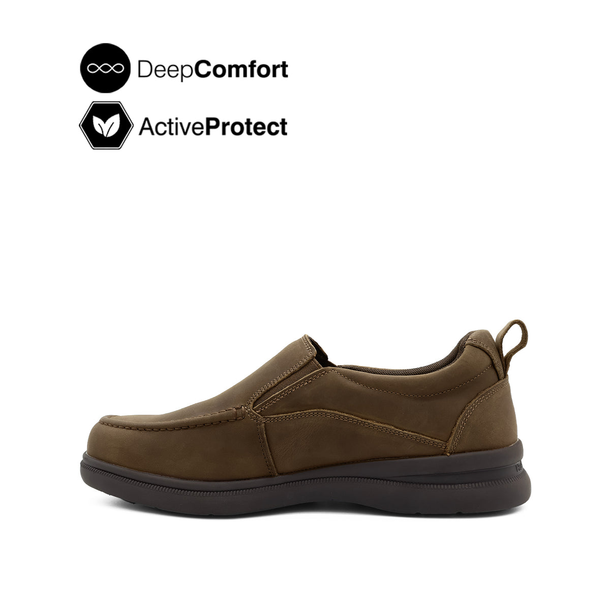 Tanveer Venetian Men's Shoes - Brown Nubuck Leather Hush Puppies Philippines