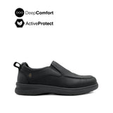 Tanveer Venetian Men's Shoes - Black Nubuck Leather Hush Puppies Philippines