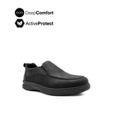 Tanveer Venetian Men's Shoes - Black Nubuck Leather Hush Puppies Philippines
