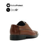Graham Toe Cap Men's Shoes - Deep Tan Leather