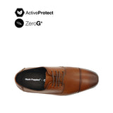 Graham Toe Cap Men's Shoes - Deep Tan Leather