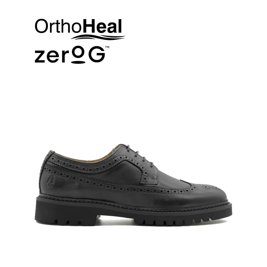 Discount on Hush Puppies  shoes - SKU: Gunner Lace UP WT Men's Shoes - Black Tumbled Leather