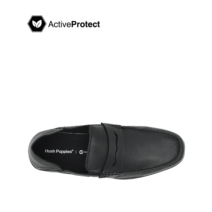 Jalen Penny Men's Shoes - Black Tumbled Leather