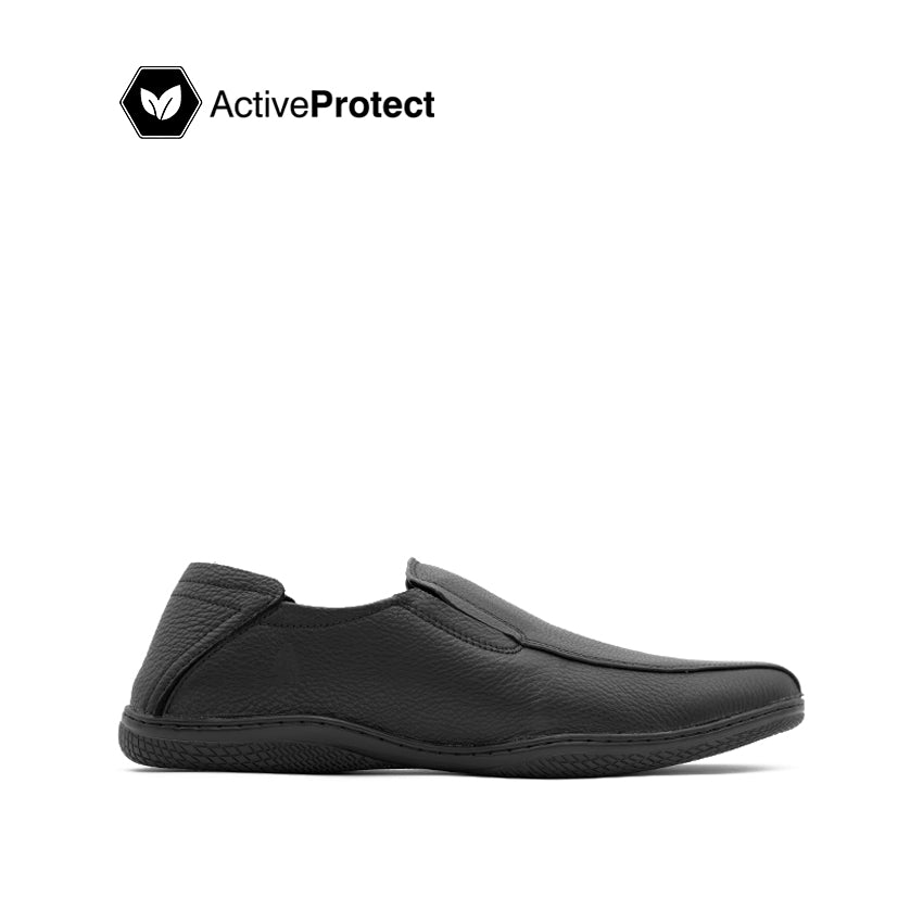 Jalen Slip On BT Men's Shoes - Black Tumbled Leather