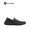 Jalen Venetian Men's Shoes - Black Tumbled Leather