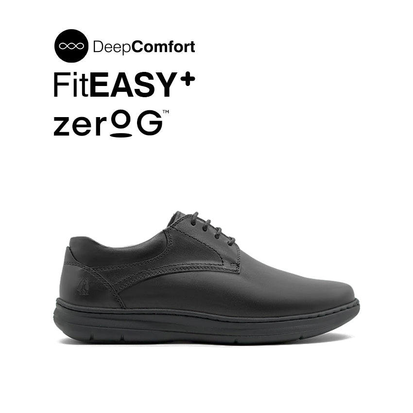 Discount on Hush Puppies  shoes - SKU: Jacob Lace Up PT Men's Shoes - Black Leather