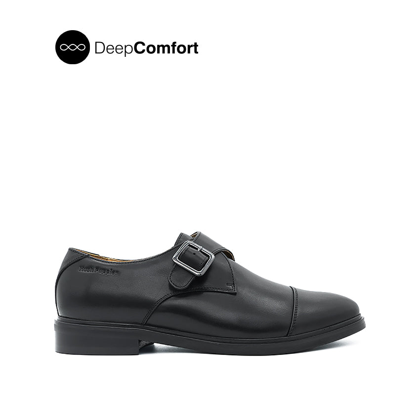 Discount on Hush Puppies  shoes - SKU: Kane Monk Strap TC Men's Shoes - Black Leather