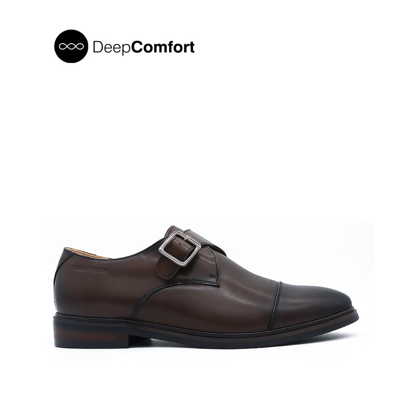 Discount on Hush Puppies  shoes - SKU: Kane Monk Strap TC Men's Shoes - Brown Leather