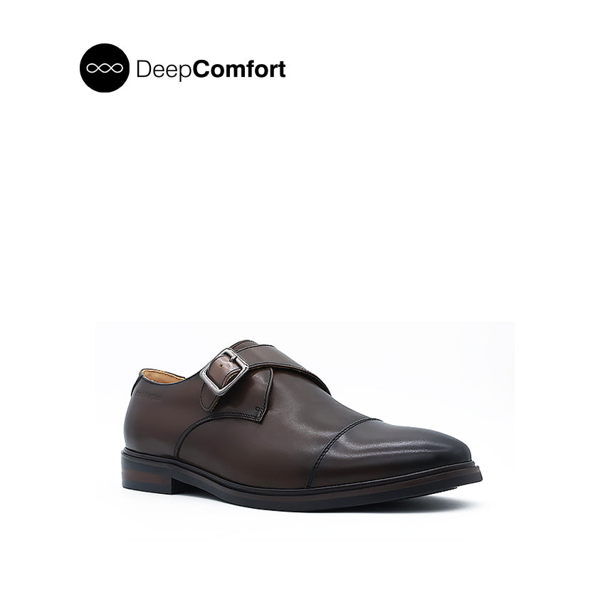 Kane Monk Strap TC Men's Shoes - Brown Leather