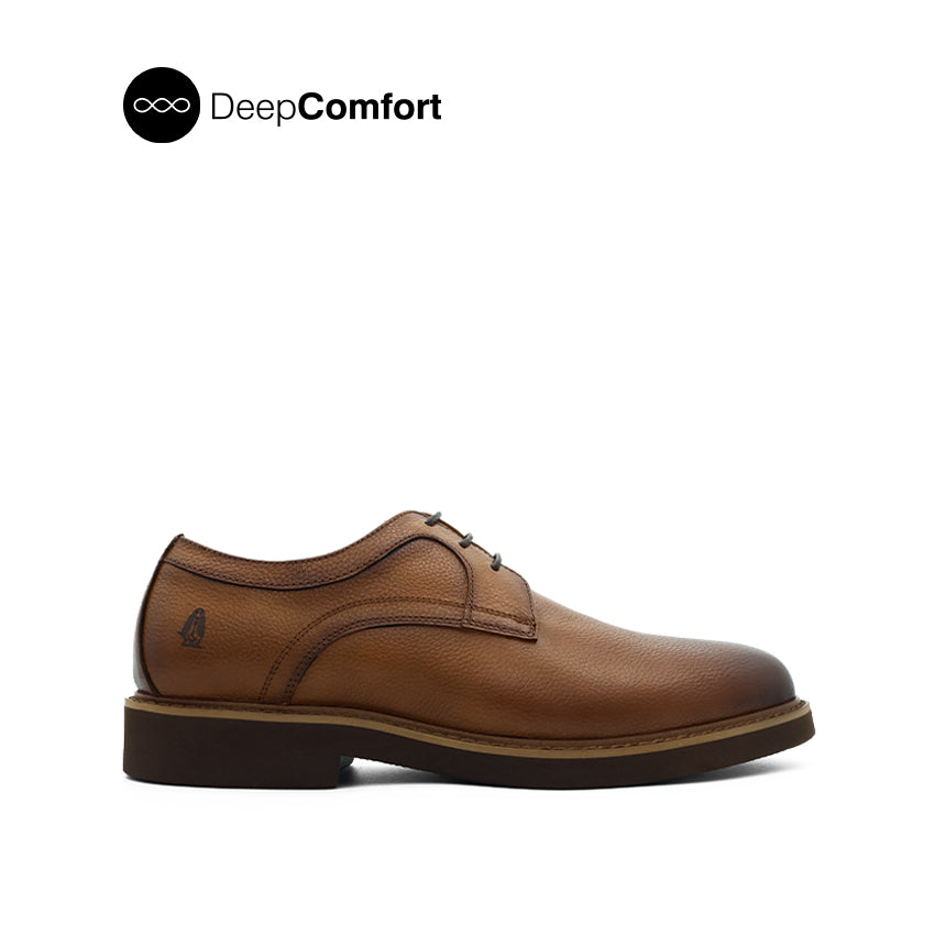 Discount on Hush Puppies  shoes - SKU: Marcus Lace Up PT Men's Shoes - Deep Tan Tumbled Leather