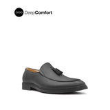 Nunzio Tassel Men's Shoes - Black Leather